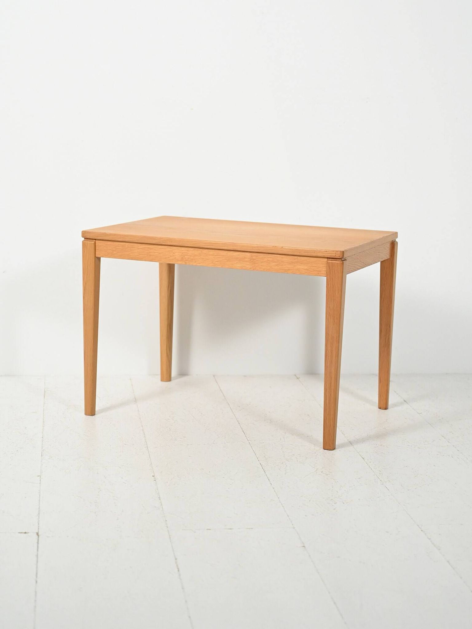 Table basse en hêtre scandinave des années 1950-60