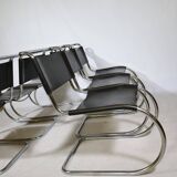 Bauhaus Cantilever Chairs by Mies van der Rohe for Thonet, Set of 6, 1970s