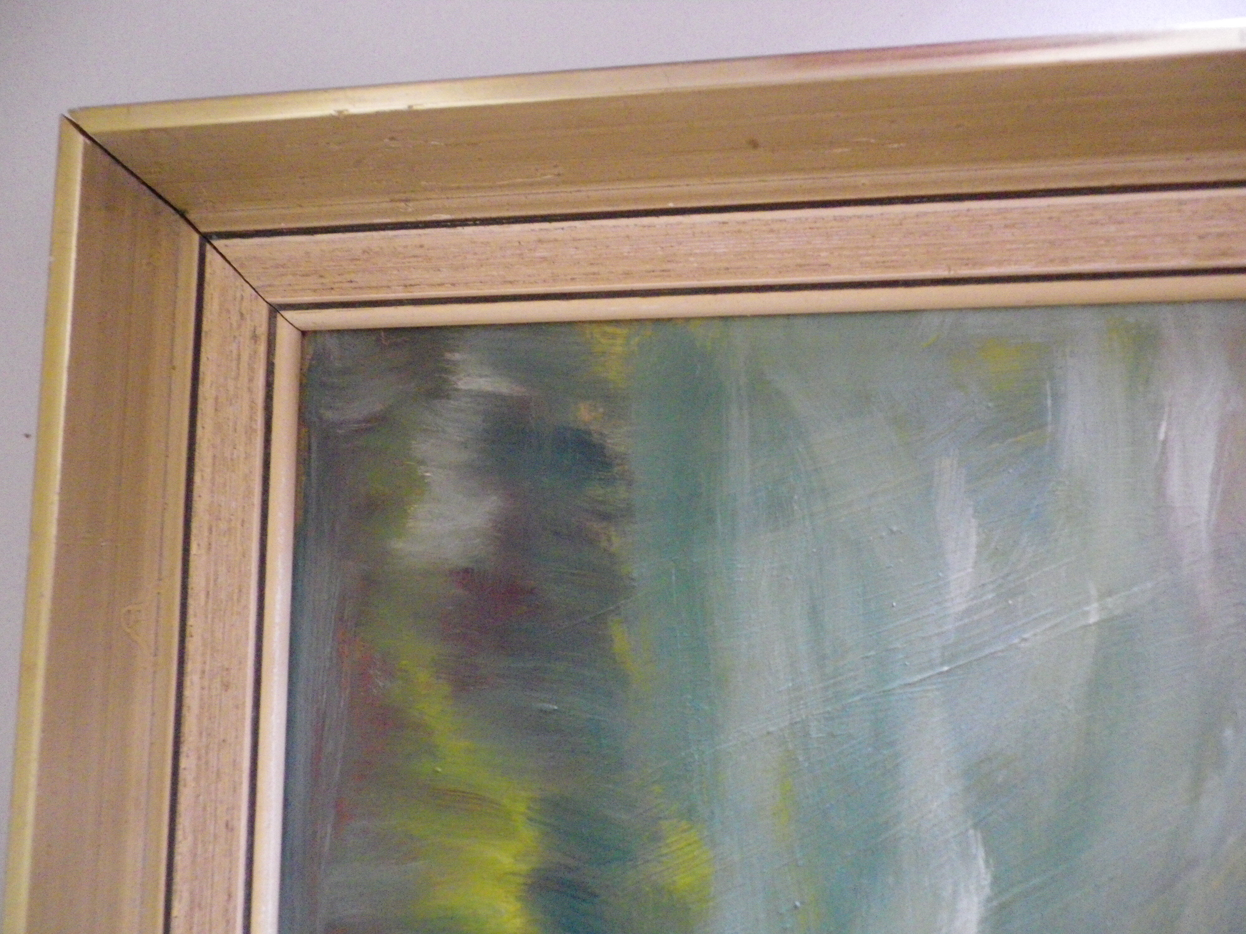 Painting "Plenitude" with framing, signed