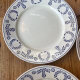 Luneville earthenware plates from 1890