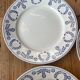 Luneville earthenware plates from 1890