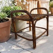Rattan side table