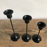 Black metal candlesticks