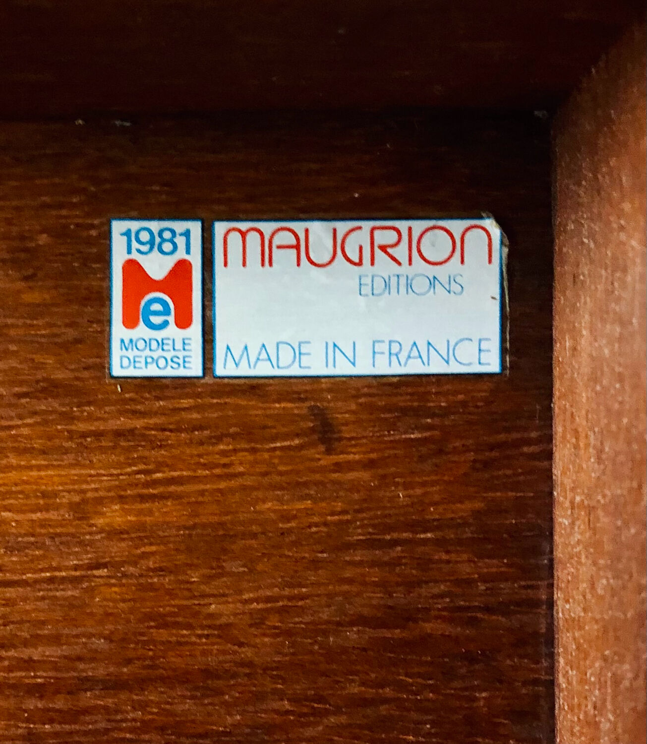 Vintage rattan chest of drawers "Maison Maugrion" R.Bobois