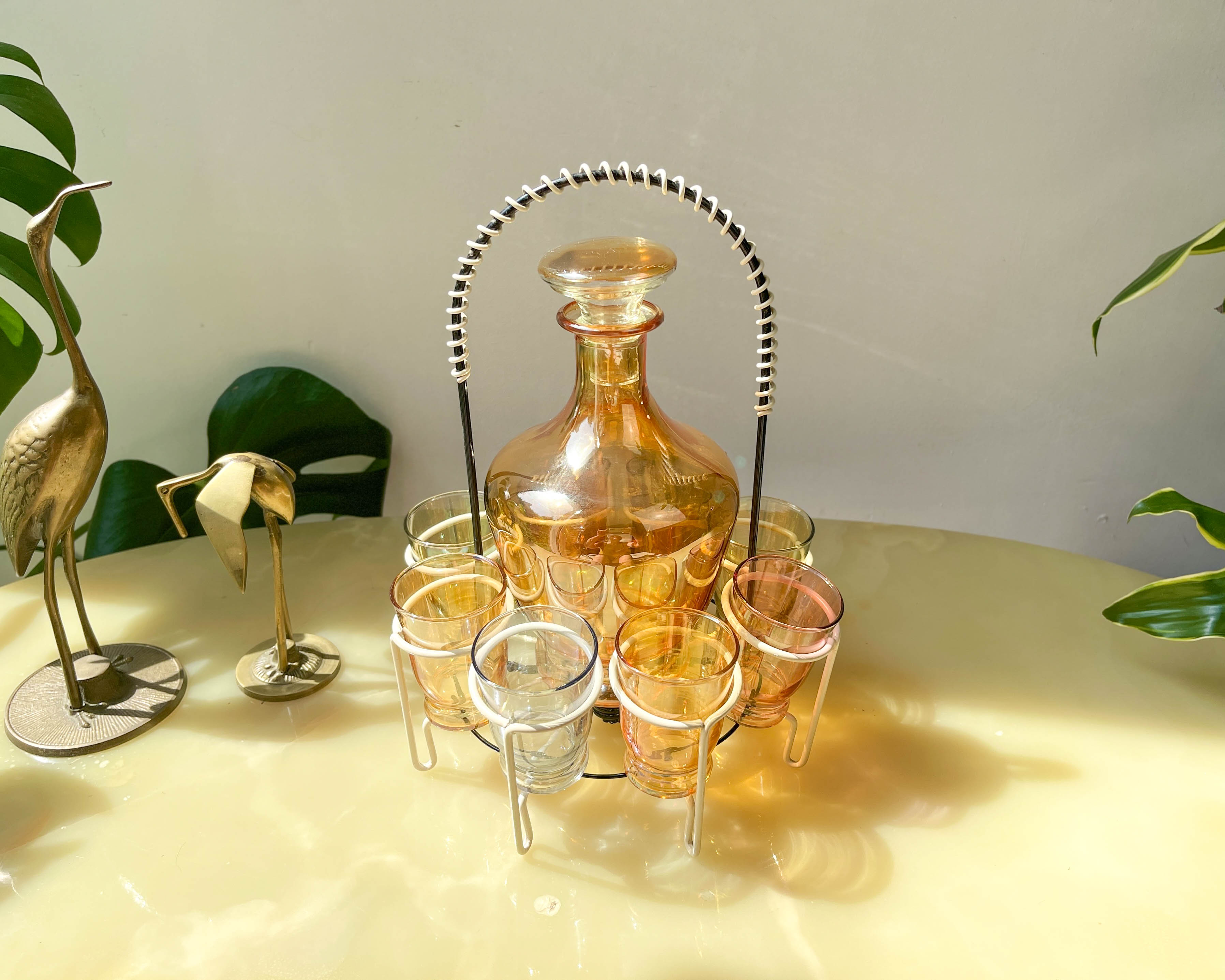 Aperitif service, cooked wine, port or liqueur Verrerie de Monaco