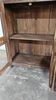 Antique glass-fronted buffet in Burmese teak