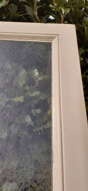 Communication door 1 translucent glass H233.5xL84.5cm old 20th century