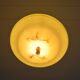 Vintage art deco yellow opaline basin pendant light