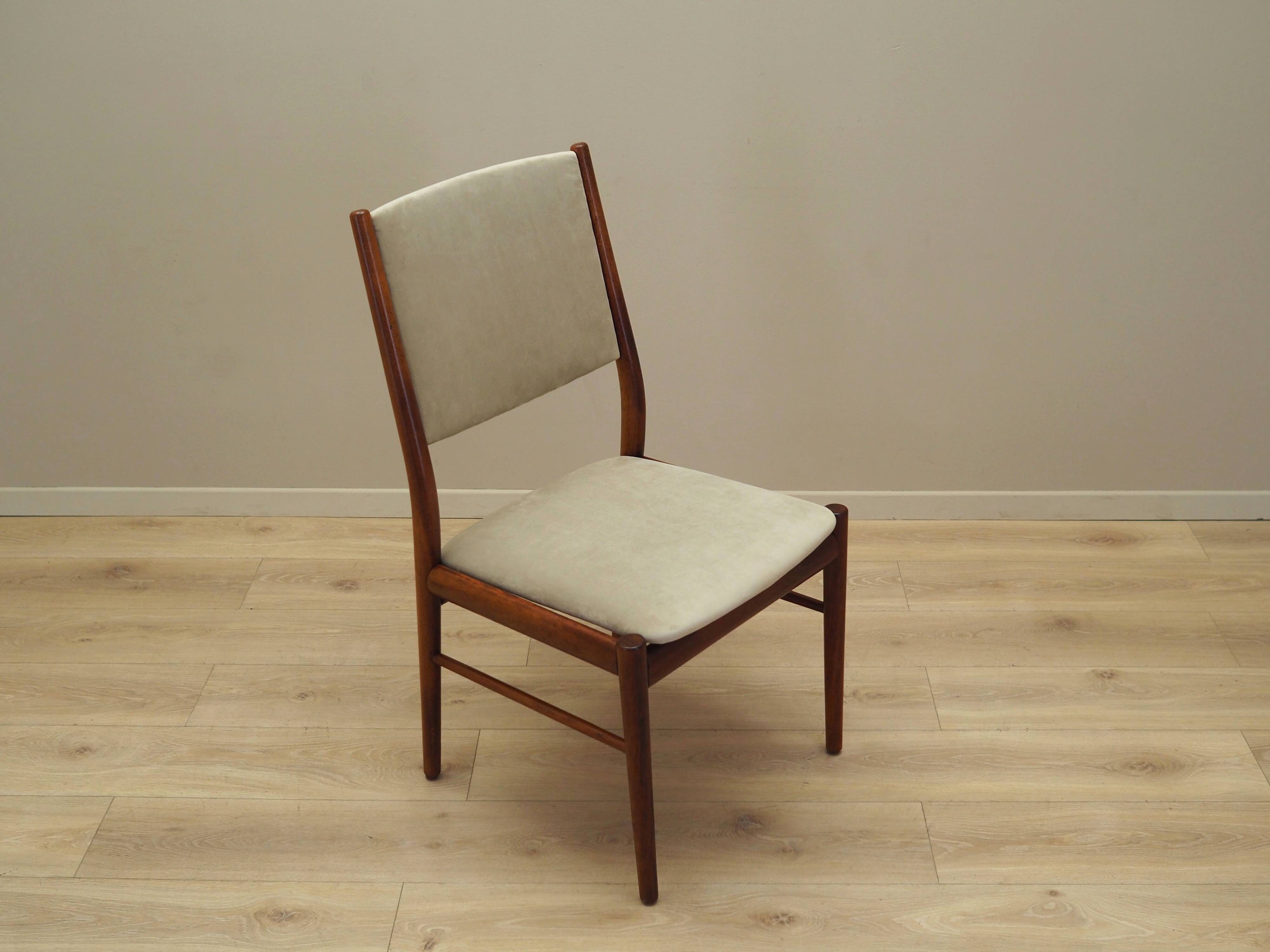 Ensemble de six chaises en acajou, design danois, années 1970, édition : Skovby Møbelfabrik