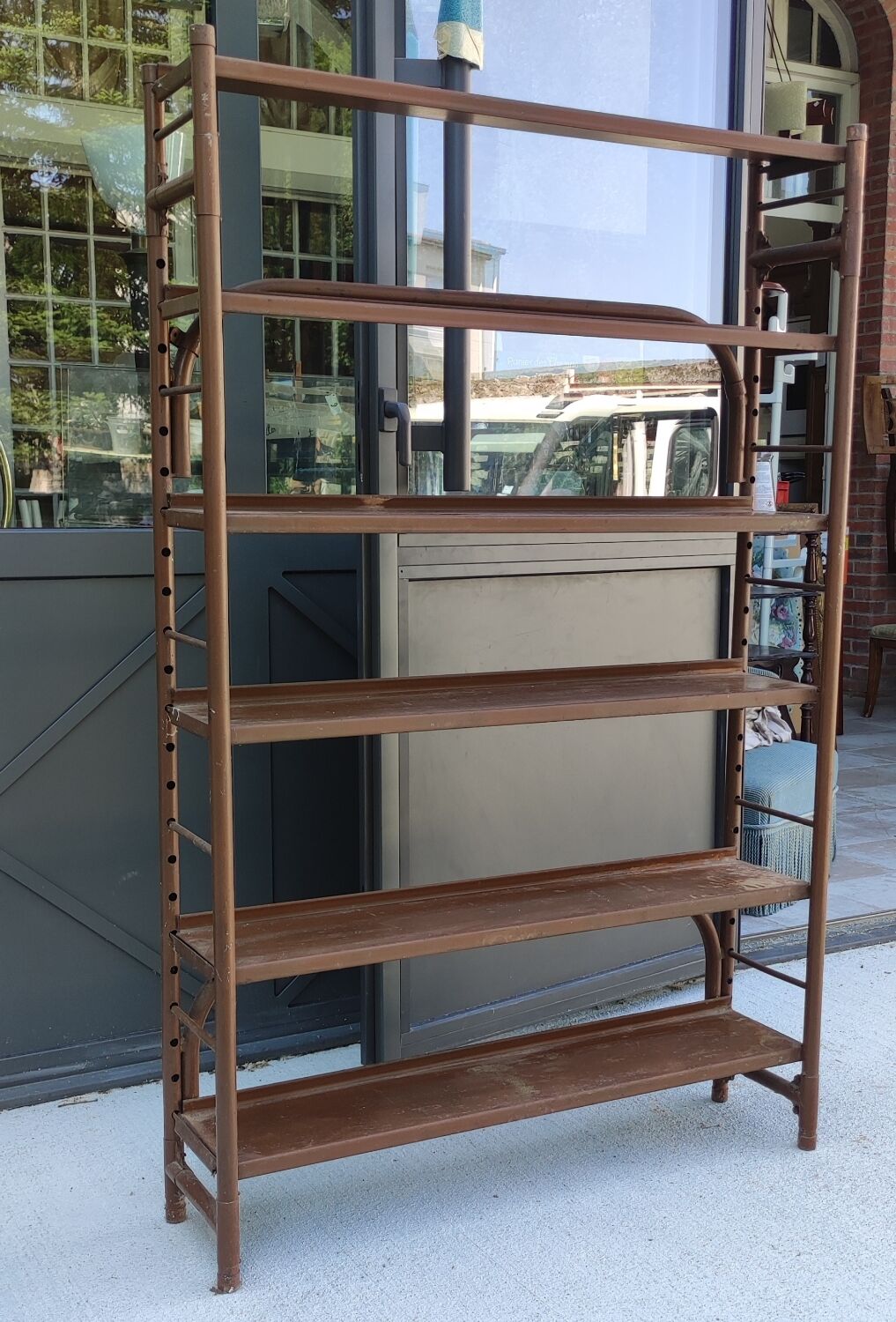 Industrial metal shelf