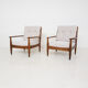 Set of 2 oak lounge chairs, The Netherlands 1960’s
