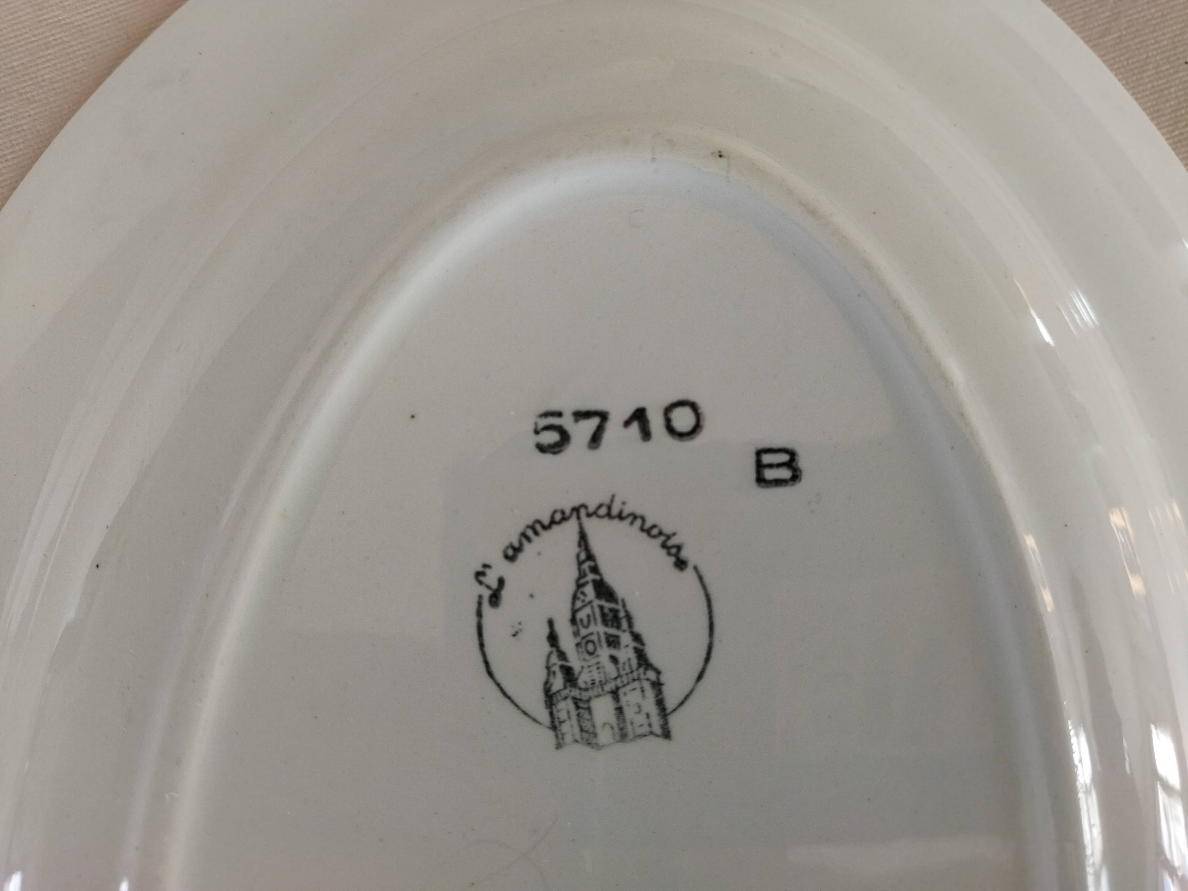Fine earthenware dish l'amandinoise 5710b