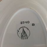 Plat en faïence fine l'amandinoise 5710b