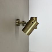 set of 2 minimalist Brass hole pattern "downlight" wall Light Spots, Italy