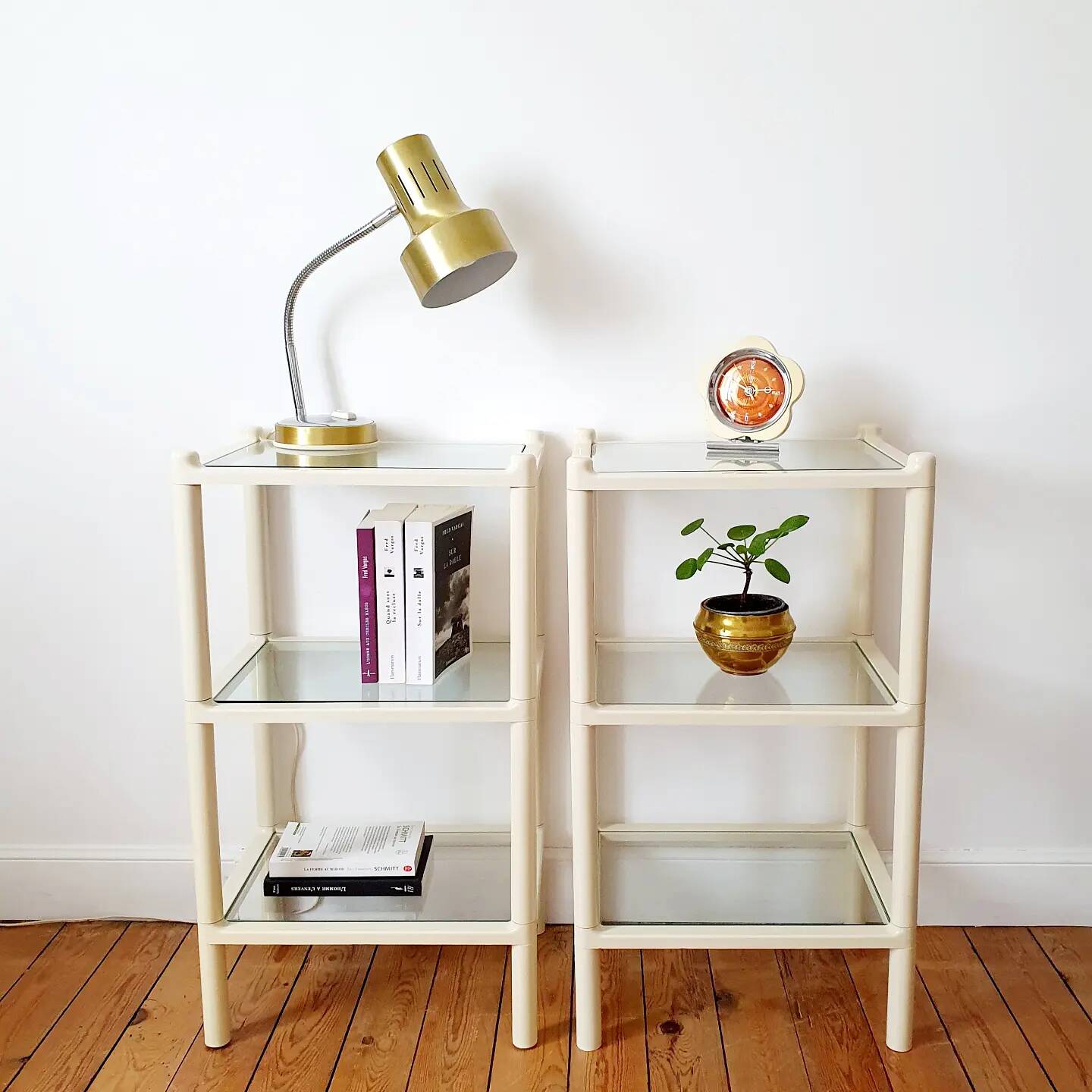 Pair of shelves by Makio Hasuike by Gedy, Italy 1970