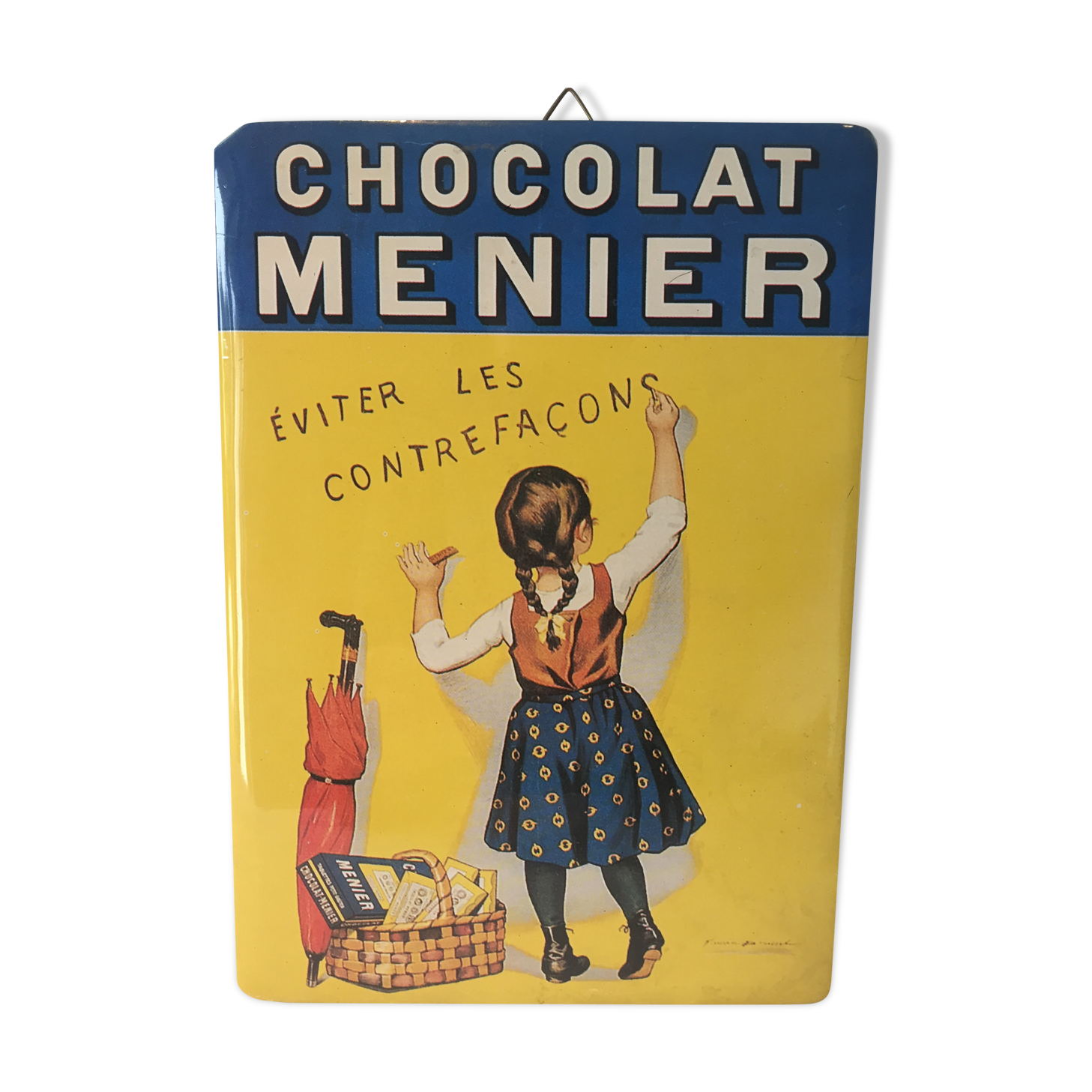 Plaque émaillée Menier