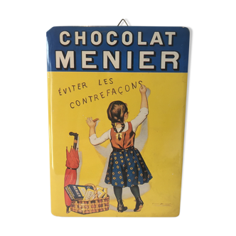 Enamelled plate Menier