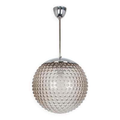 Suspension en verre de créateur rare par Rolf Krüger pour Staff, Allemagne années 1970