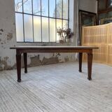 Solid oak farmhouse table 185cm