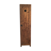 Armoire parisienne vintage en bois brut