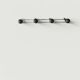 modernist coat rack in chrome and wood, 1970s design