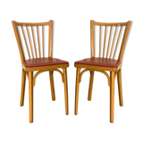 Pair of Baumann bistro chairs