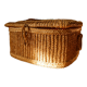 Boite à bijoux en paille tressée
