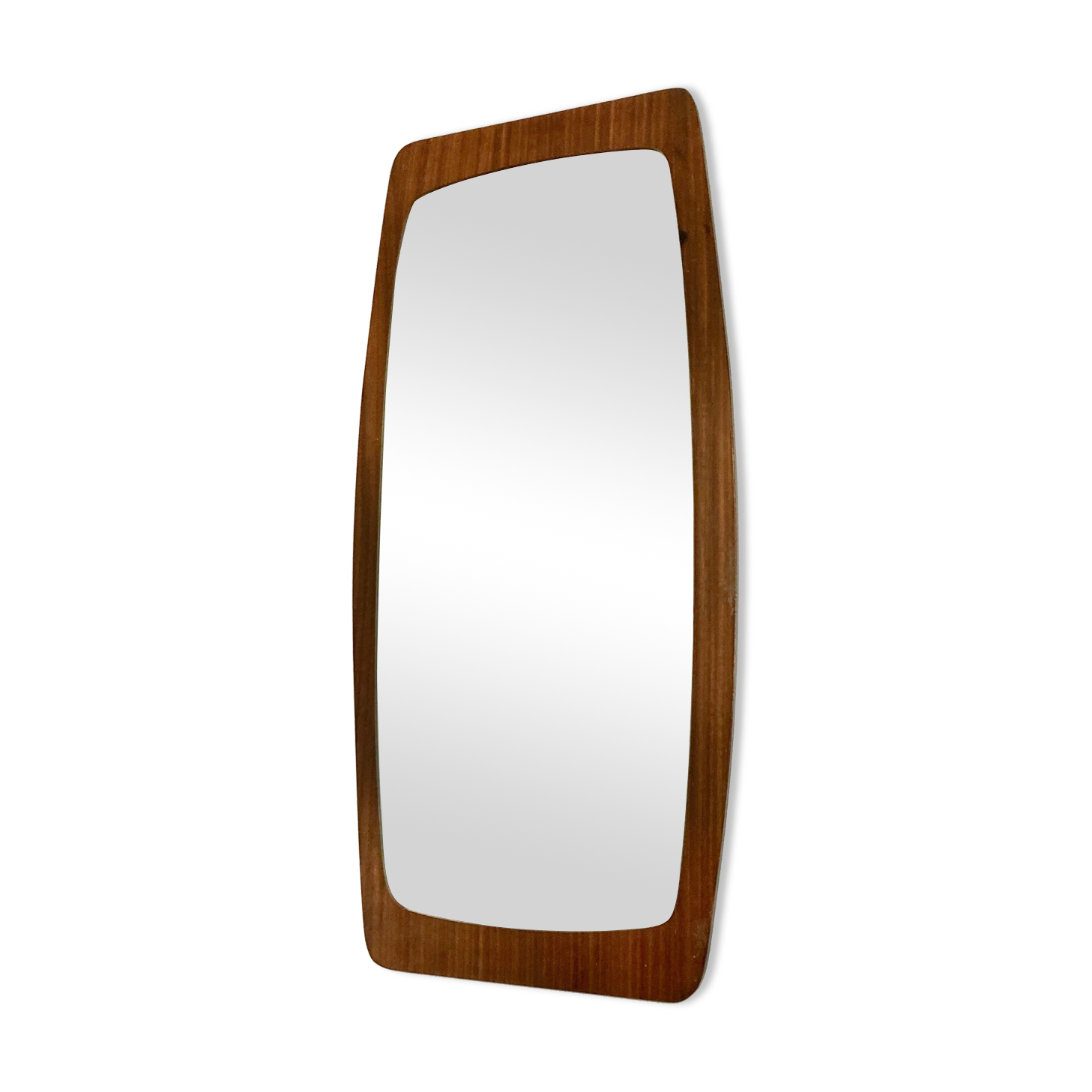 Scandinavian style mirror in vintage wood