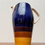 Mid-century hand-painted German décor, ceramic jug 507 with cups from Stützel & Sachs Aalen Keramik, 1960s, set of 5.