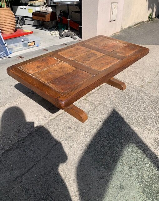 Solid oak coffee table