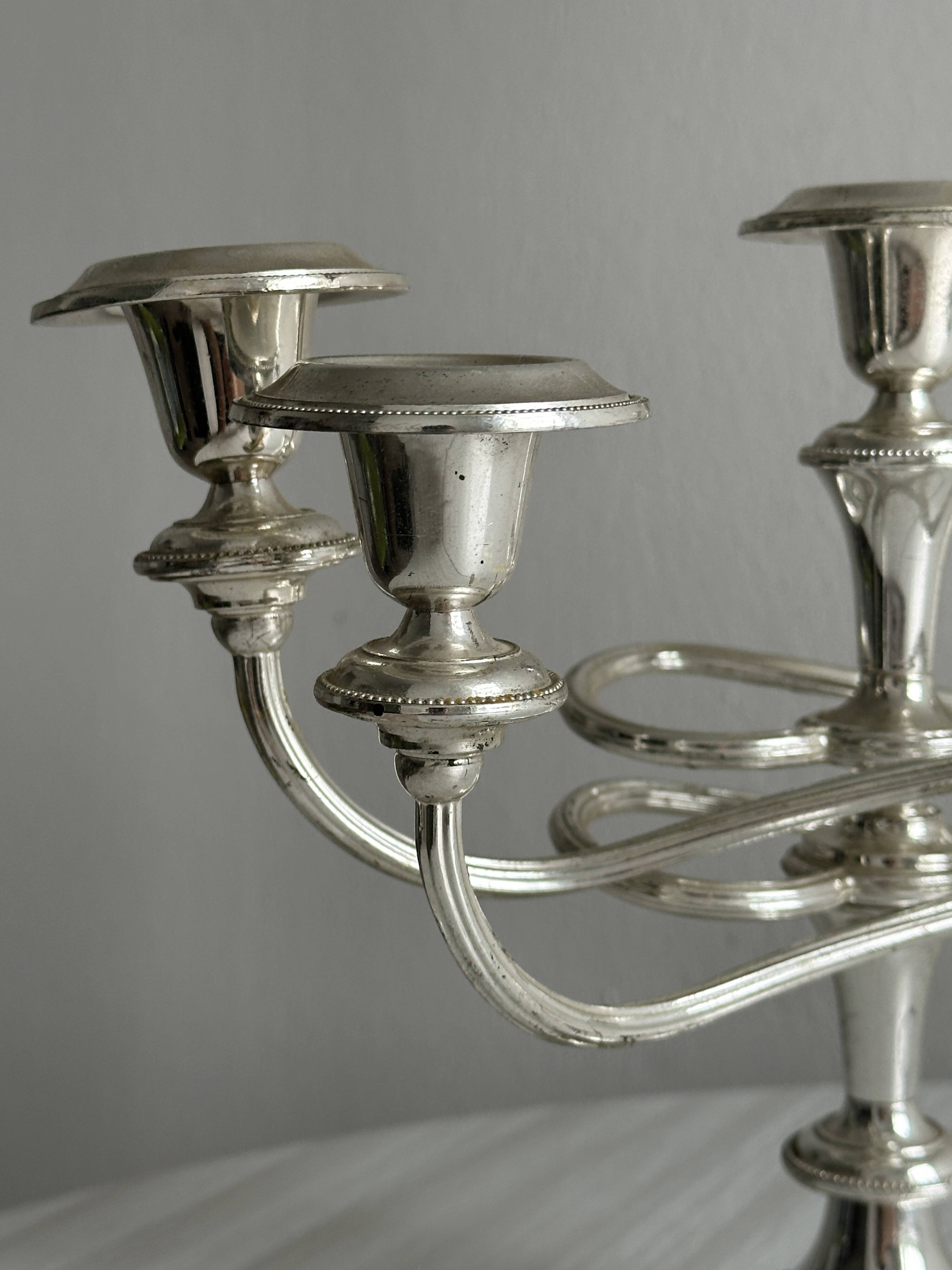 Metal candlestick candle holder