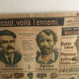 Educational panel "Alcohol is the enemy" 1910