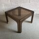 70s smoked plastic coffee table