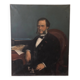Portrait of a man, oil on canvas, 19th century