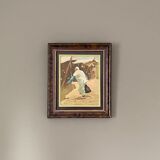 Orientalist painting. Framed oil. 1940 60.