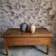 Antique oak flour chest from France, 19th century.