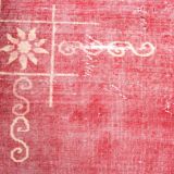 7x10 pale red large turkish rug, 203x310cm