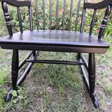 Scandinavian black rocking-chair