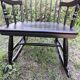 Rocking-chair scandinave noir