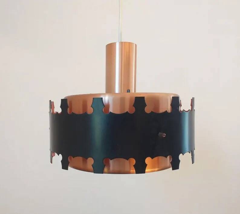 Midcentury Pendant in Style of Jo Hammerborg, Denmark, 1970s