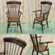 Fauteuil anglais en orme de la fin du XIXème