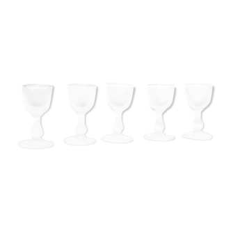 Set of 5 liqueur glasses