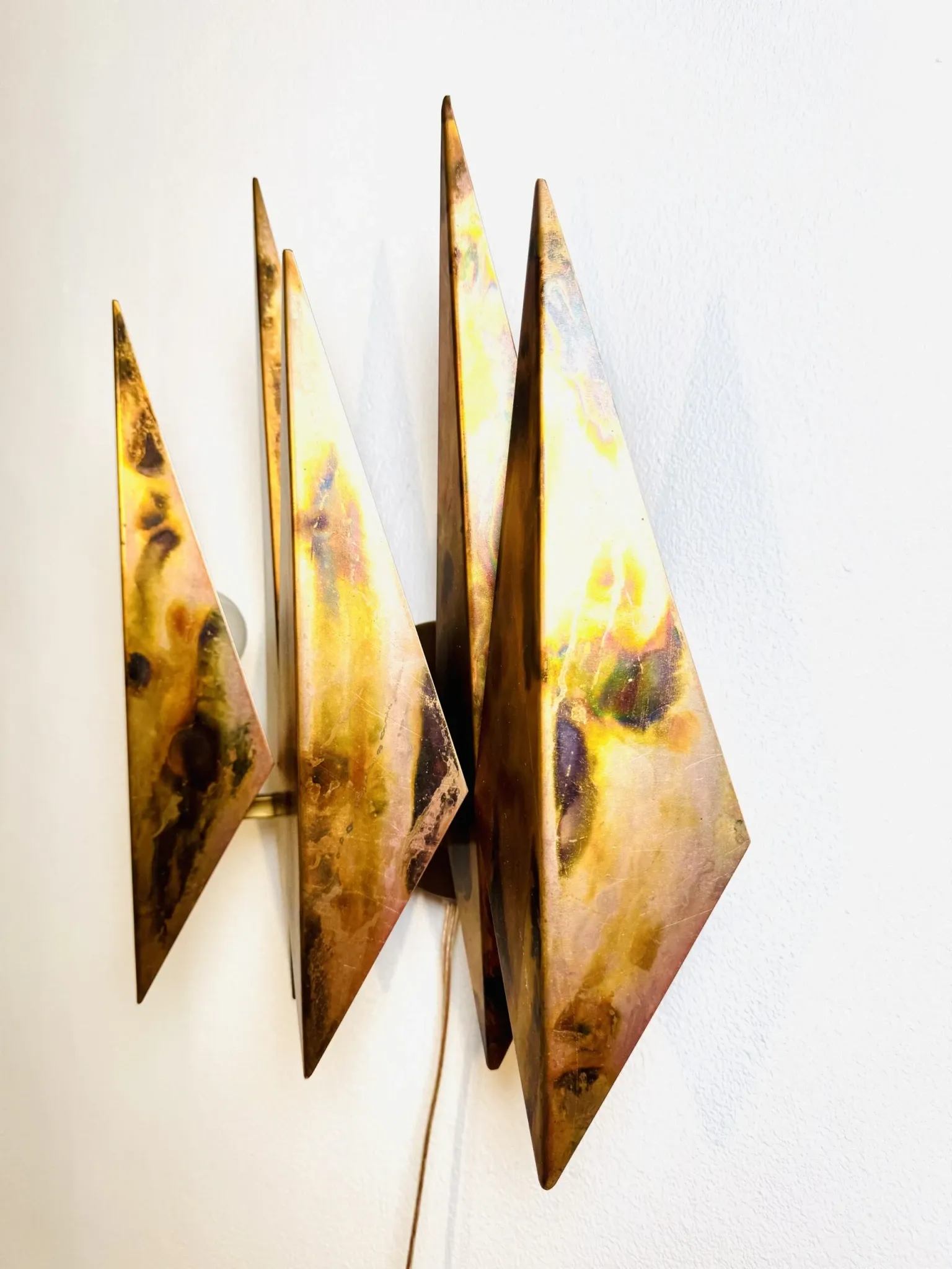 Model 5160 Brutalist Wall Light By Svend Aage Holm-Sørensen For Holm-Sørensen & Co, Denmark, 1960S