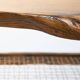 Oak coffee table with lower rope shelf, 1970s