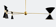 Suspension with 8 brass lights and Black lampshade