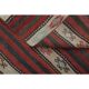 Turkish Vintage Kilim Oushak Handmade Woven Wool Runner Rug 73x350