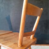 Pair of vintage all-wood chairs by Adolf Schneck for Schaffer, Germany 1947