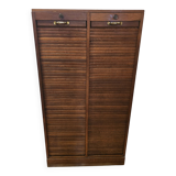 Old double oak filing cabinet