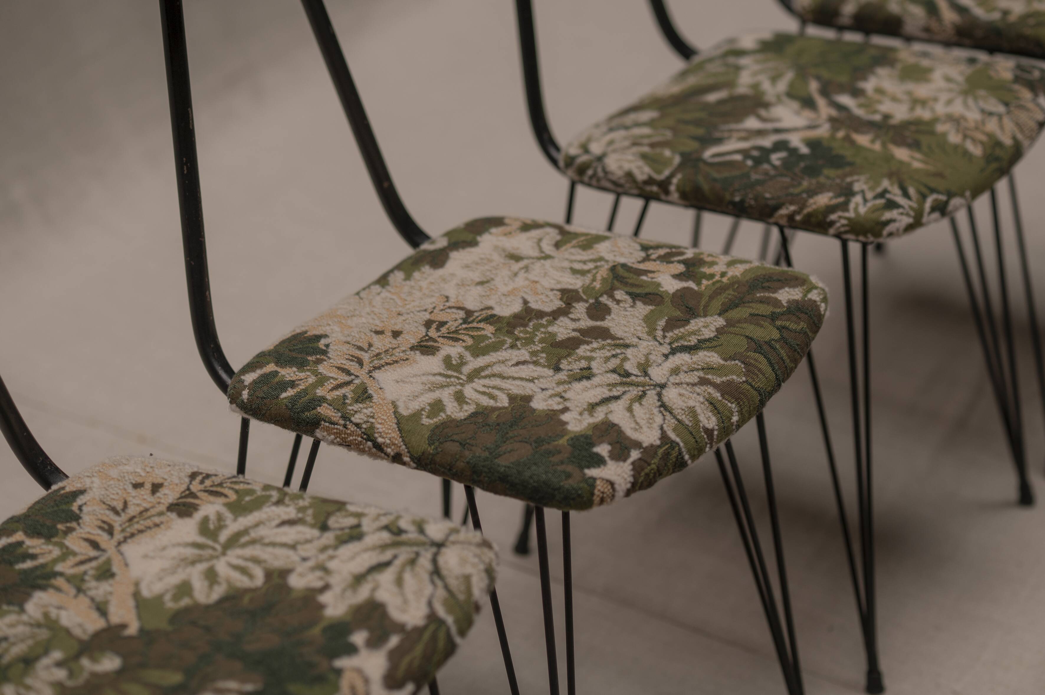 Italian set of mid-century dining chairs, 1960s