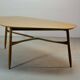 Table basse en forme de rein laquée de forme libre Svante Skogh, Suède, années 1960